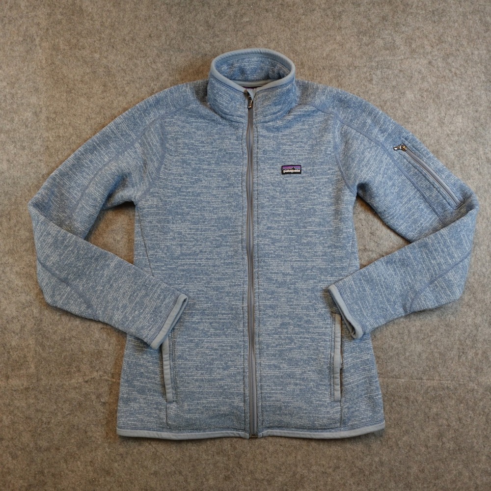 Patagonia Jacket Womens Small Blue Better‎ Sweater Full Zip Knit Fleece Outdoor